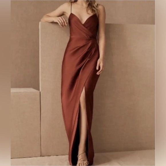 BHLDN Dresses & Skirts - BHLDN Freda Satin Charmeuse Formal Dress